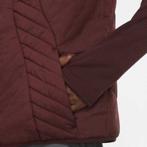 Nike AeroLayer Wild Running Puffer Vest Red Blue CU6058-624 Jogging Reversible - Picture 11 of 12